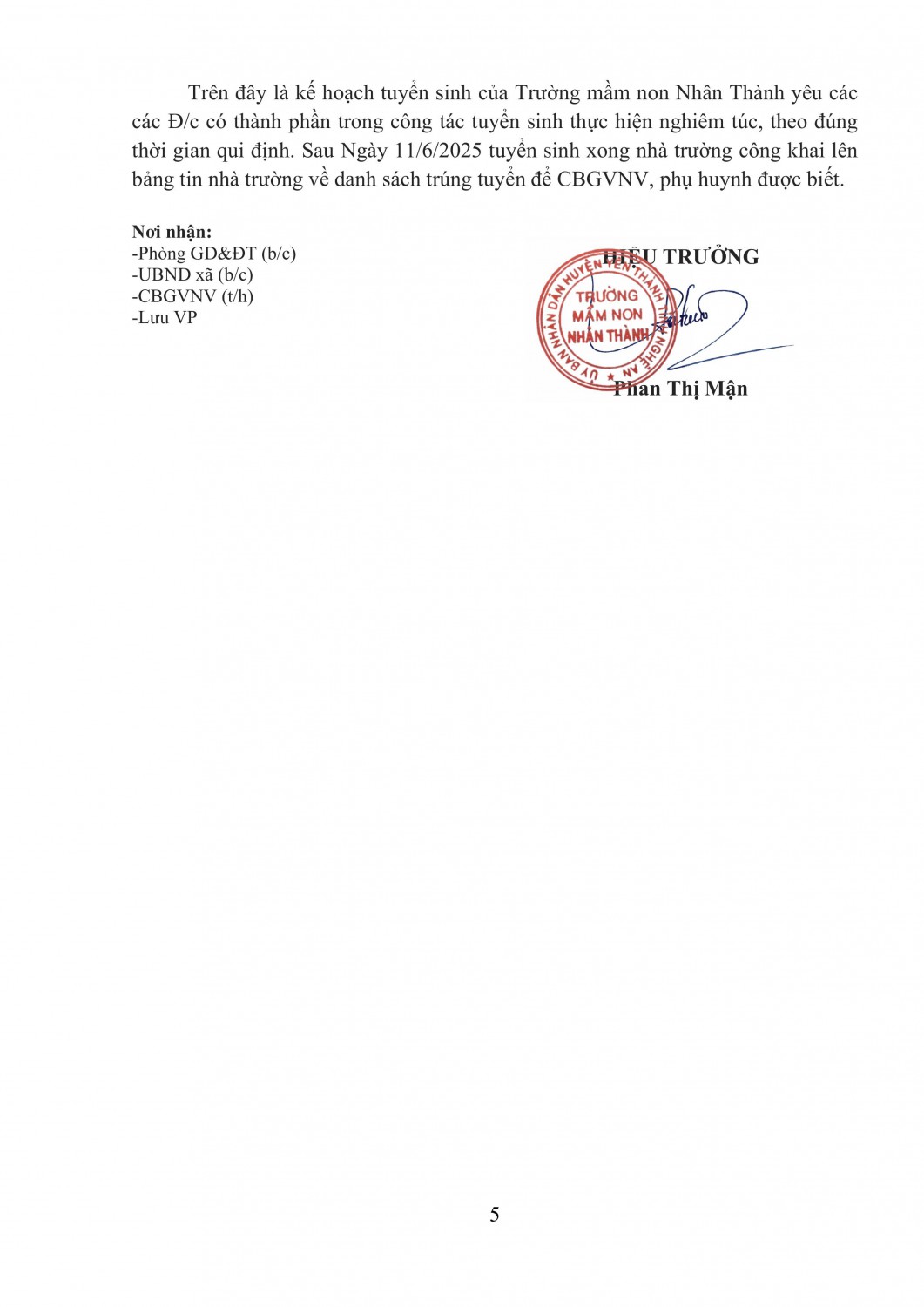 1 Kß║╛ HOß║áCH TUYß╗éN SINH N─éM Hß╗îC 2025 2026 MN NH├éN TH├ÇNH h├¼nh ß║únh 4